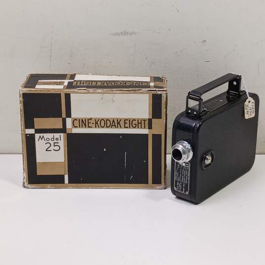Vintage 1934 Cine-Kodak Eight Camera Model 25 With Box image number 1