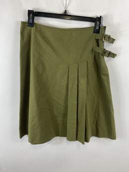 Christian Dior Green Half Pleated Skirt 4