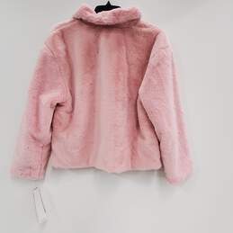 Levis Pink Faux Fur Jacket XL NWT alternative image