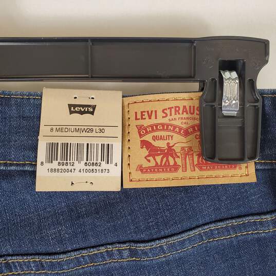 Levi Strauss Women High Rise Blue Skinny Jeans SZ 29 NWT image number 6