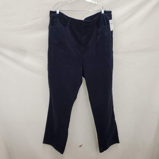 Good American Ink Blue Corduroy Pants Size 22 image number 1