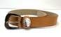 Michael Kors Brown Leather Belt Women's Size S image number 1