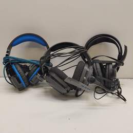 Gaming Audio Headset Lot Bundle of 3