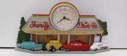 Burwood Productions Co. Family Drive-In Retro Style Clock