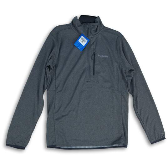 NWT Columbia Womens Gray Long Sleeve Mock Neck Quarter Zip Jacket Size Medium image number 1