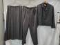 Talbots 3 Piece Dark Gray Woolmark Suit Jacket/Pants/Skirt Set Size 14 image number 1