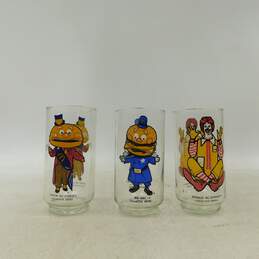 Vintage 1977 McDonald's Collector Series Glasses Set of 3