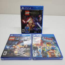 #6 PS4 PlayStation 4 Games SEALED Lot Lego Star Wars/Star Wars/ The Lego Movie Videogame