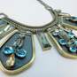 Silpada Gold Tone Icy & Chunky Statement Necklace 154.4g image number 3