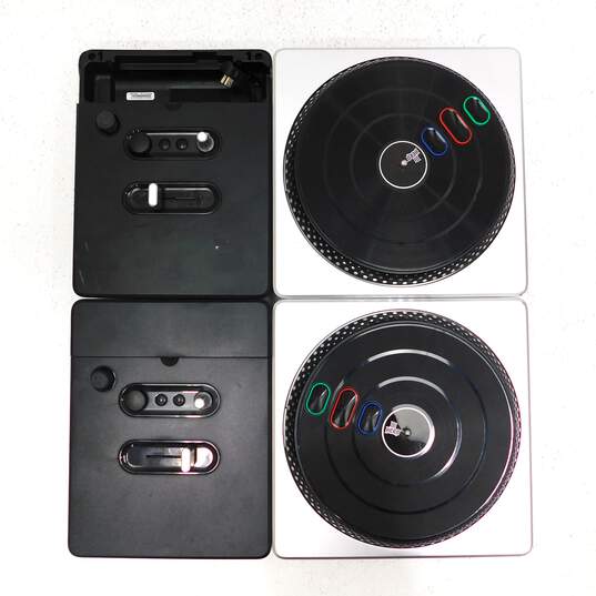 3 DJ Hero Turntable Controllers Nintendo Wii No Game image number 8