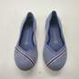 Rothy's Women's Blue Mirror Reflective Stripe Round Toe Flats Size 7 image number 1