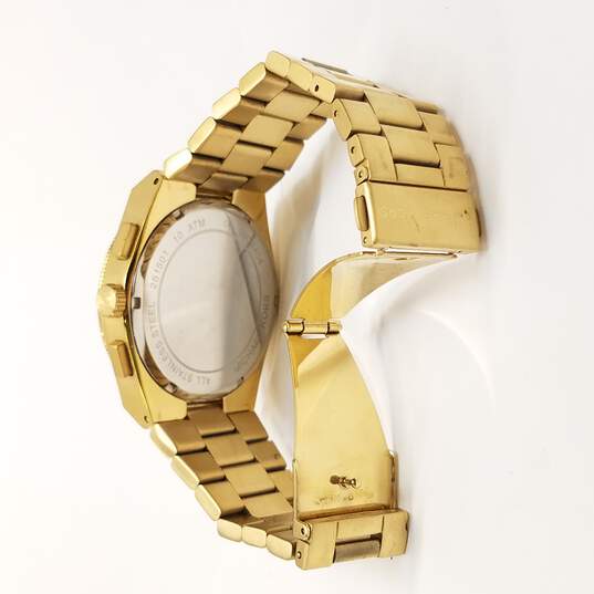 Buy the Michael Kors MK8404 Gold Tone Stainless Steel Multi-Dial Watch ...
