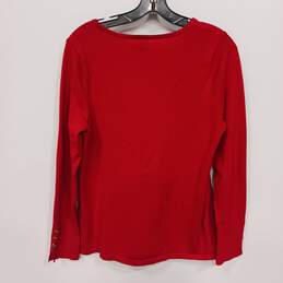 Chico's Women's Red Sweater Size 1 alternative image