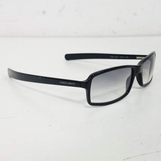 Vtg Giorgio Armani Black Tinted Rectangle Sunglasses image number 3