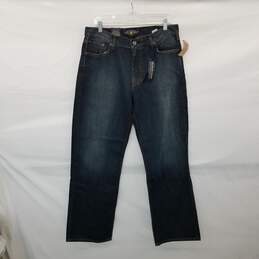 Lucky Brand Blue Cotton 181 Relaxed Straight Mid Rise Jean MN Size 34x32 NWT