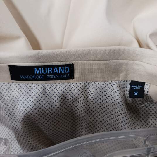 Murano Men's Cream Coat Slim Fit Size S W/Tags image number 4