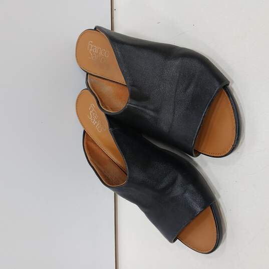Franco Sarto Wedged Heel Slip-On Sandals Size 8M image number 1