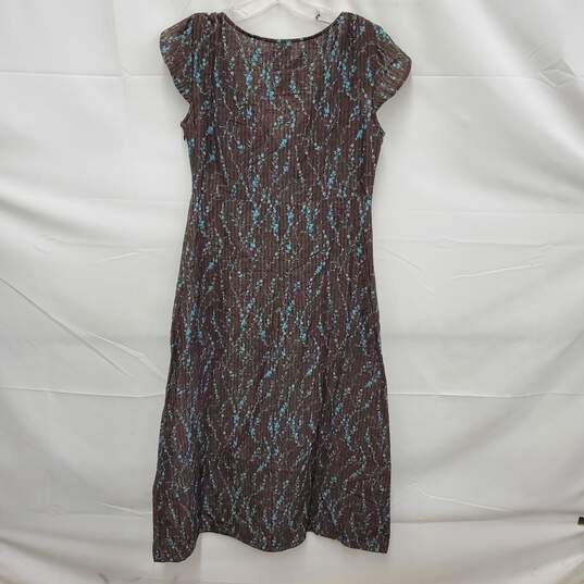 Patagonia WM's Gray & Blue Floral Hemp Dress Size 8 image number 2