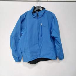 Marmot Men's Blue Full Zip Soft Shell Windbreaker Jacket Size M