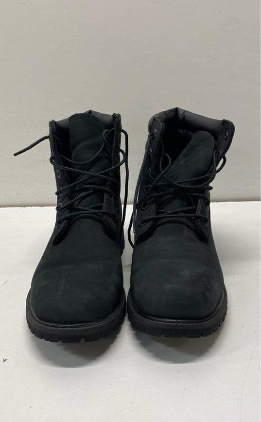 Timberland Nubuck High Combat Boots Black 8 image number 2