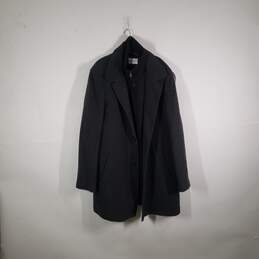 Mens Coleman Long Sleeve Slash Pockets Button-Front Overcoat Size 46XL