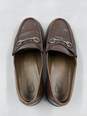 Authentic Gucci Horsebit Brown Loafers M 8.5 image number 6
