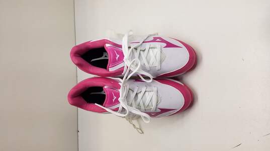Mizuno Women's 9-Spike Advanced Finch Franchise 7 White Pink image number 6