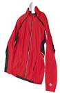Womens Red Clima Wind Long Sleeve Full Zip Athletic Jacket Size Large image number 2