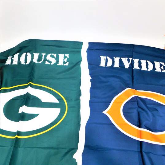 WinCraft by Fanatics Brand House Divided Packers VS Bears Flag image number 1