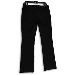 Womens Black Denim Dark Wash 5-Pocket Design Bootcut Leg Jeans Size 10 alternative image