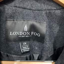 London Fog Women's Gray Over Coat Size 2X alternative image