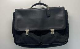 Coach Black Leather/Nylon Messenger Bag
