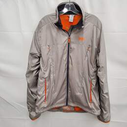Helly Hanson Polartec WM's Insulted with H2Flow Vent Full Zip Gray & Orange Jacket Size L