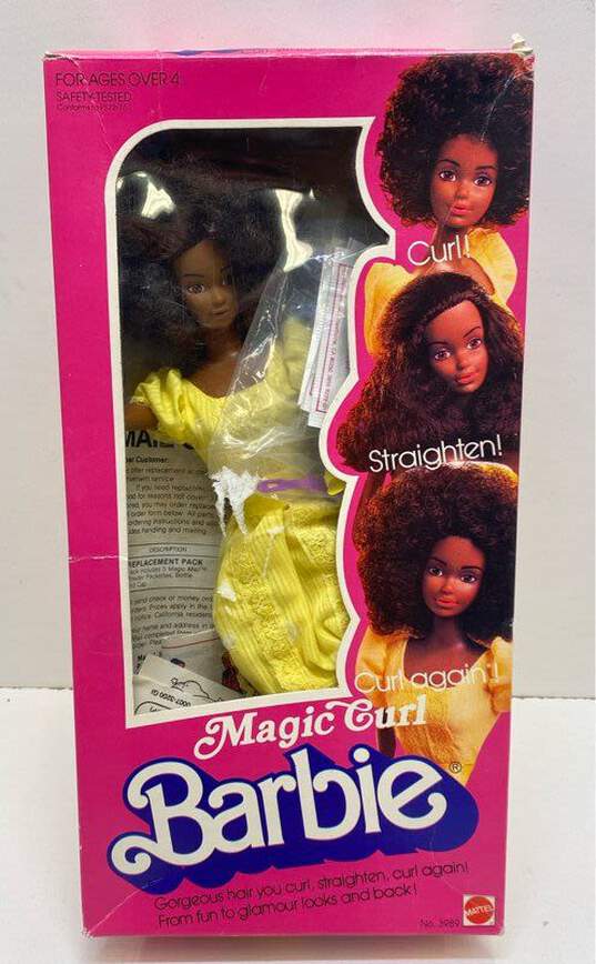Vintage 1981 Magic Curl Black Barbie Doll #3989 Steffie Face Superstar Era IOB image number 1