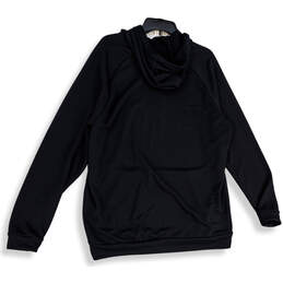Mens Black Dri-Fit Long Sleeve Kangaroo Pocket Pullover Hoodie Size XL alternative image