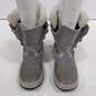 Women's Frost Gray Lace-Up Snow Boots Size 8M image number 3