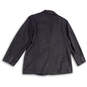 Womens Gray Long Sleeve Pockets Notch Lapel Three Buton Blazer Size XL image number 2