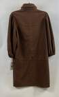 NWT 7 For All Mankind Womens Brown Long Sleeve Button Front Shirt Dress Size M image number 2