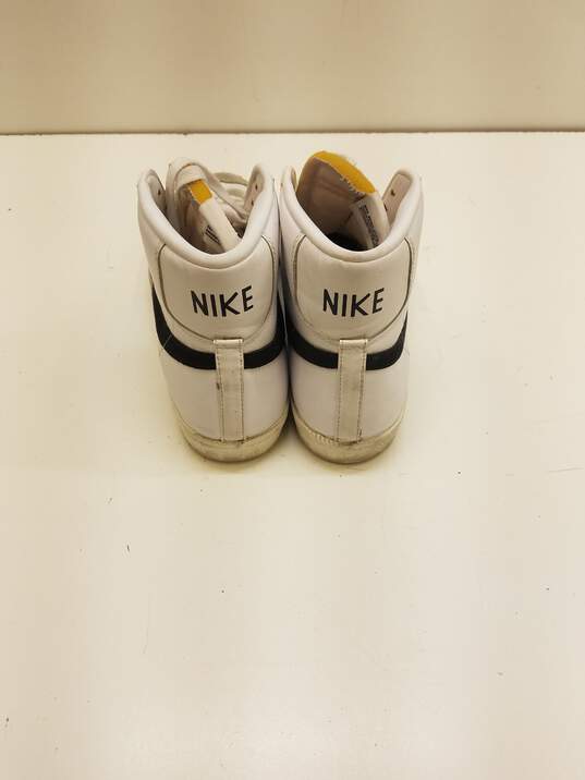 Nike Blazer Mid '77 Vintage White Black Casual Shoes Men's Size 12 image number 3