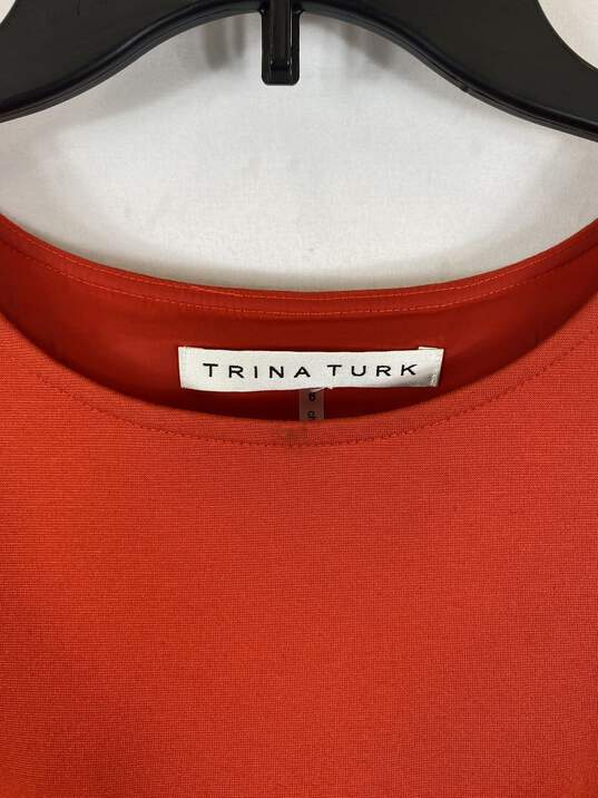 Trina Turk Orange Casual Dress - Size 6 image number 3