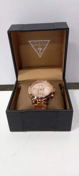 Guess Women's Rose Gold Tone Wristwatch w/Box