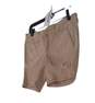 Womens Tan Flat Front Distressed Casual Chino Shorts Size 27 image number 2