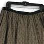 NWT Worthington Womens Black Beige Lace Scalloped Hem A-Line Skirt Size 14 image number 4
