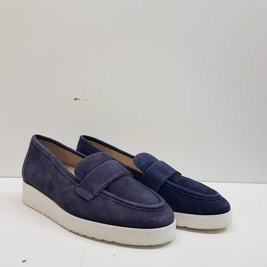 Amalfi By Rangoni Blue Suede Women Penny Loafers US 6.5 image number 4