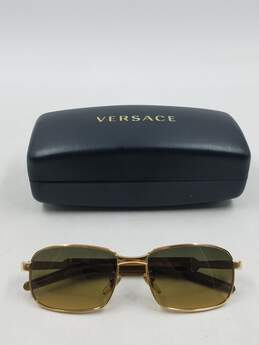Versace Gold Tinted Square Sunglasses