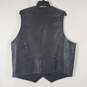 Phase 2 Men's Black Leather Vest SZ XL Regular image number 8
