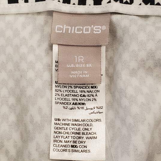 Chico's Women Black & White Houndstooth Trouser Sz 8 NWT image number 6
