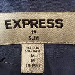 Express Men Navy Button Up M NWT