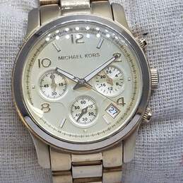Michael Kors Chronograph Unisex Gold Tone Stainless Steel Watch