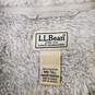 L.L. Bean MN's 100% Polyester Fuzzy Off White Winter Pullover Size M image number 3